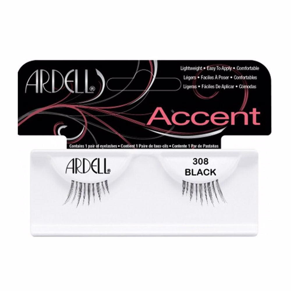 Pestañas Accent 308-Black False Eyelashes