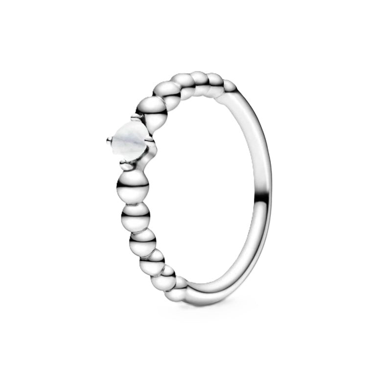 Pandora Minimalist Silver Crystal Ring