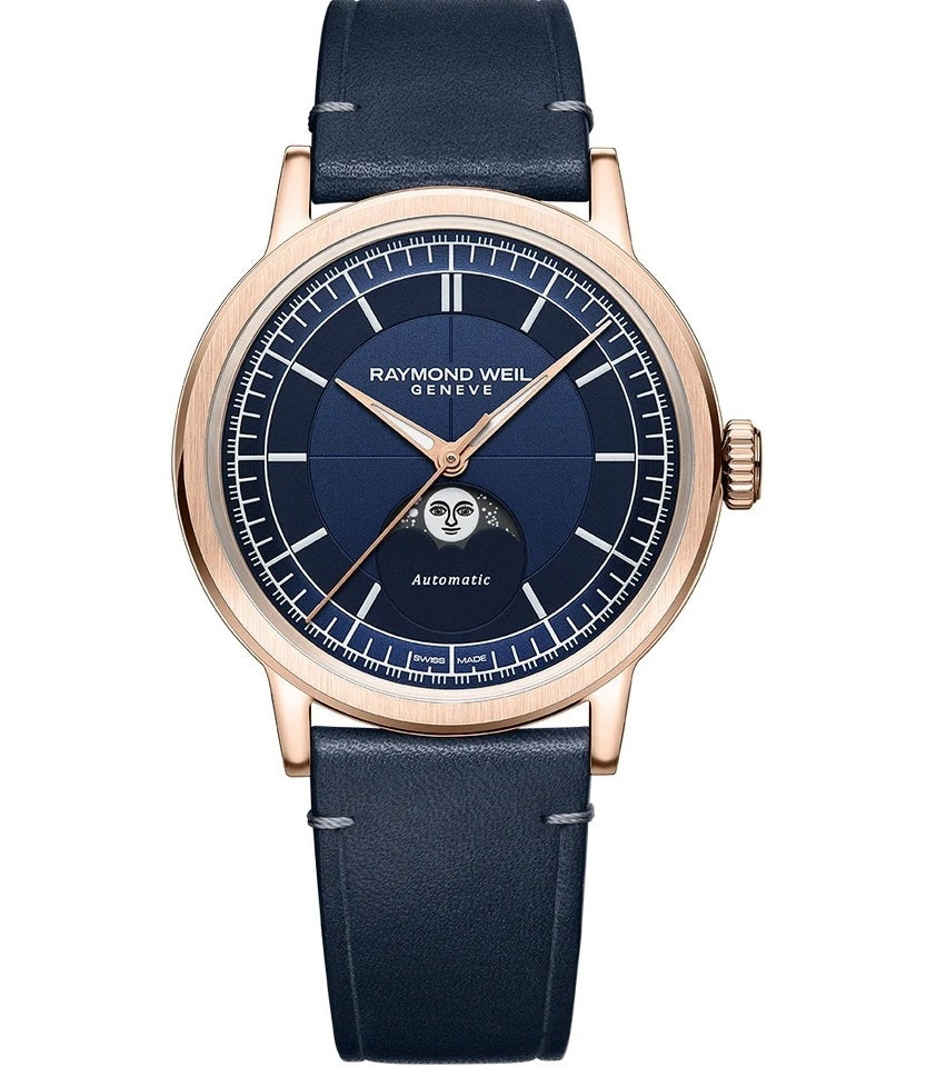 Elegance in Motion Rose Gold Moonphase Watch
