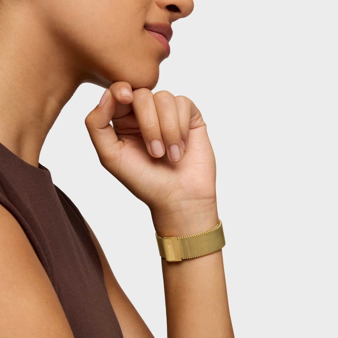 Timeless Gold-Tone Mesh Elegance