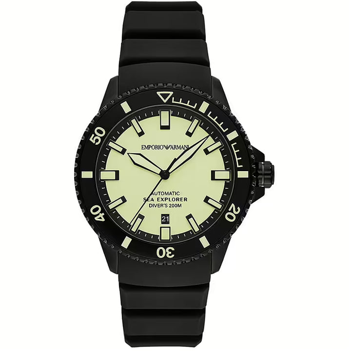 Automatic Sea Explorer Diver's 200M in Black & Green