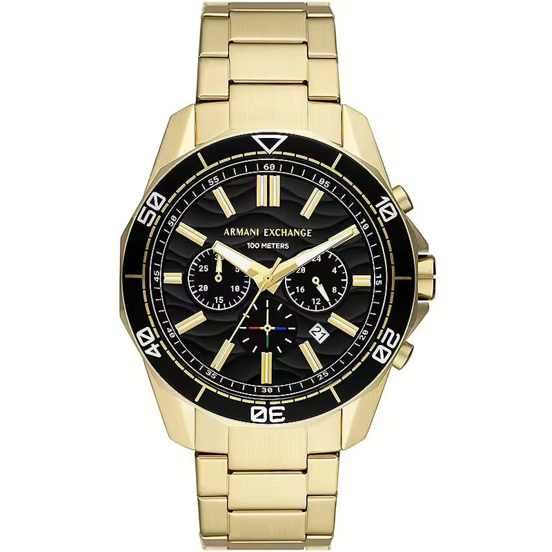 Armani Exchange Gold-Tone Chronograph Watch