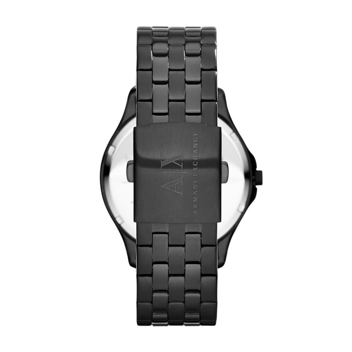 Armani Exchange Black & Gold Analog Watch