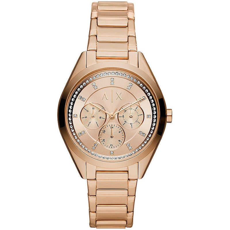 Armani Exchange Rose Gold Chronograph Watch
