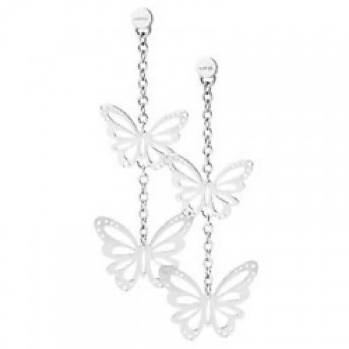 Brosway Silver and Metal Drop Earrings