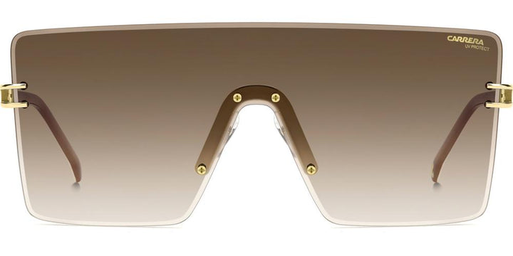 Radiant Shield Sunglasses with Gold Accents