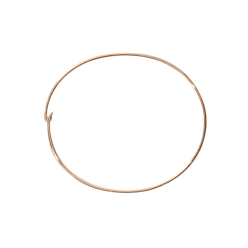 Sleek Rose Gold Minimalist Bangle Bracelet