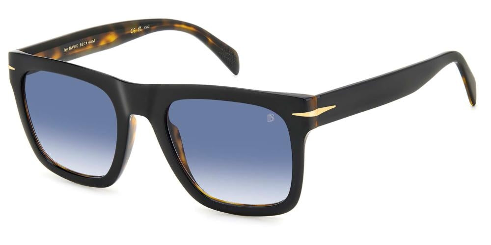 Sleek Modern Acetate Frame with Blue Gradient Lenses