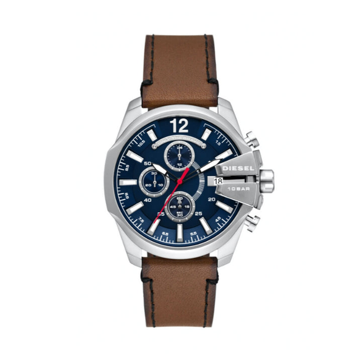 Diesel Chronograph Watch with Leather Strap