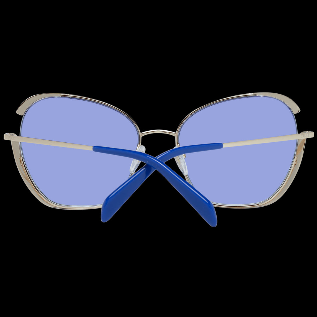 Radiant Blue-Gold Modern Elegance Sunglasses