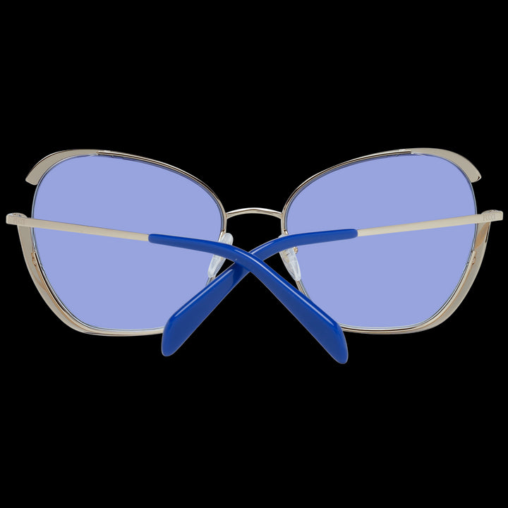 Radiant Blue-Gold Modern Elegance Sunglasses