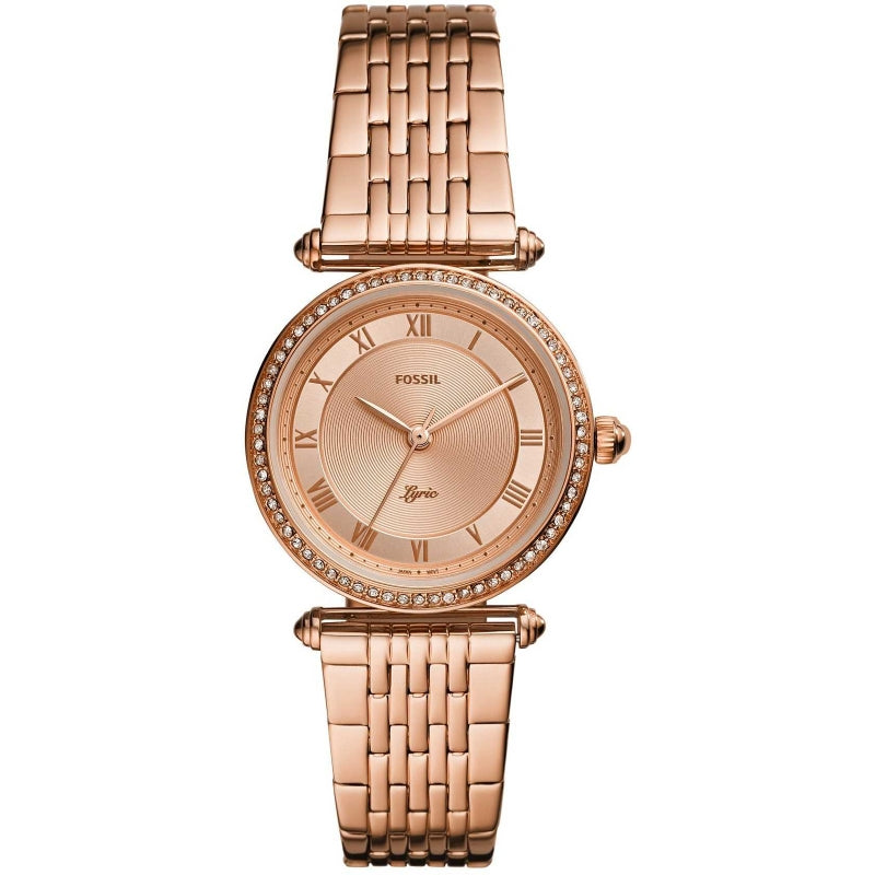 Lyric Rose Gold Crystal-Accented Timepiece