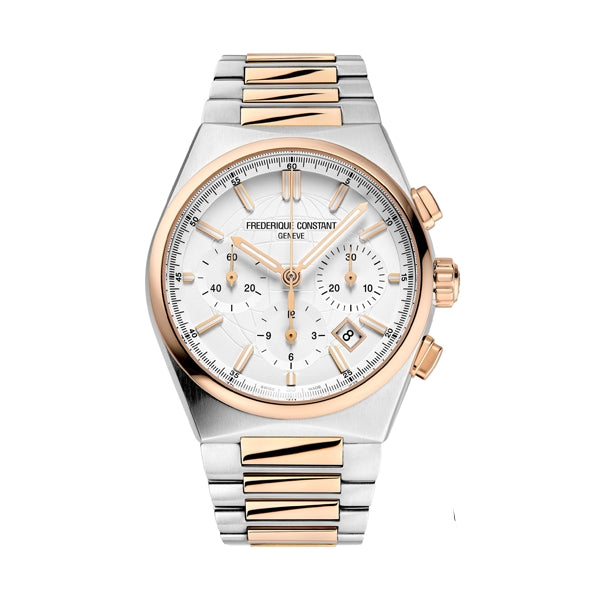 Frederique Constant Rose Gold Chronograph Watch