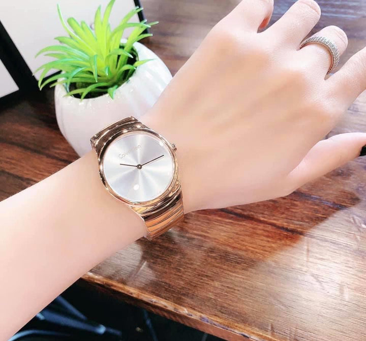 Calvin Klein Rose Gold Minimalist Watch