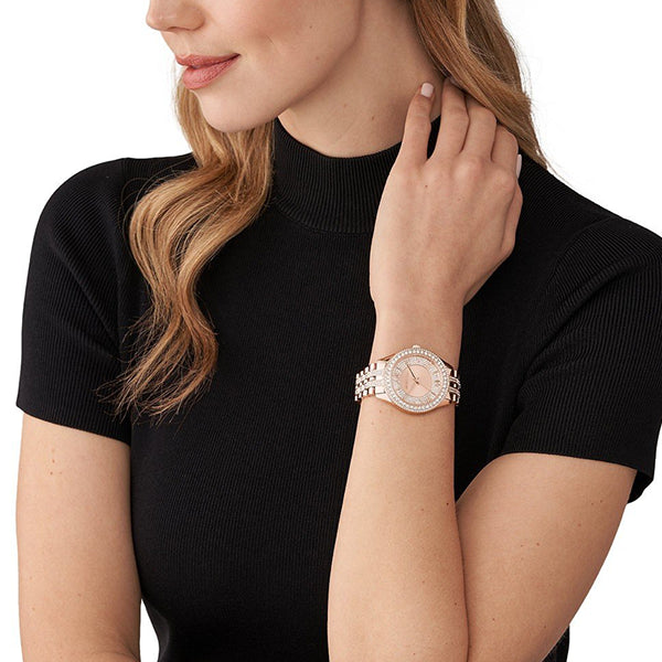 Michael Kors Rose Gold Crystal Watch