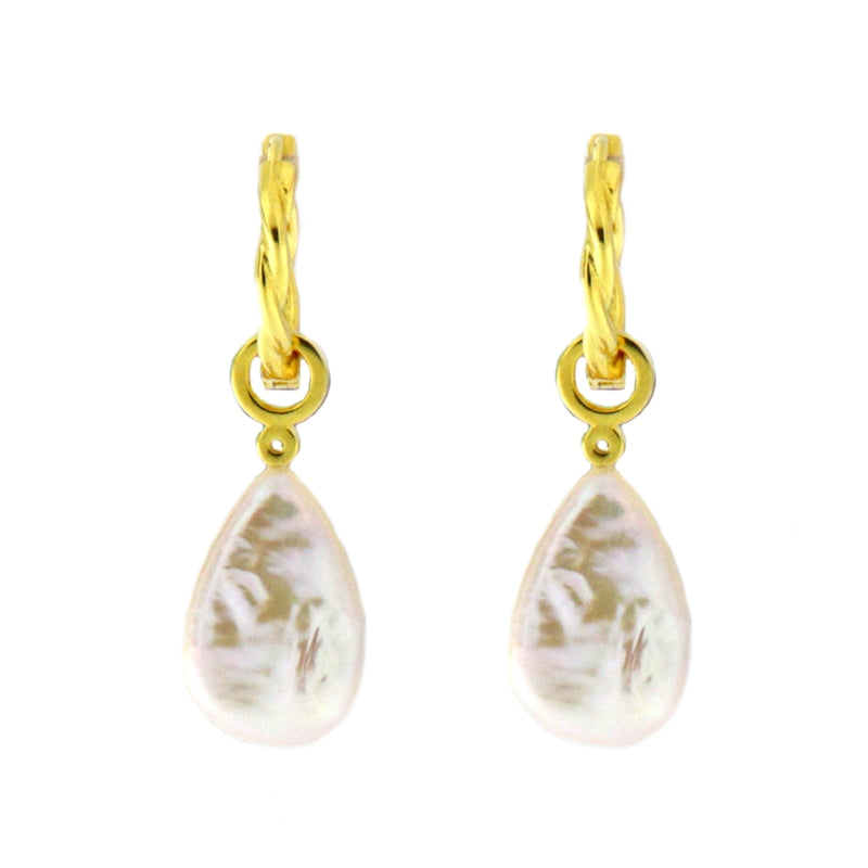 Timeless Pearl and Gold Drop Elegance