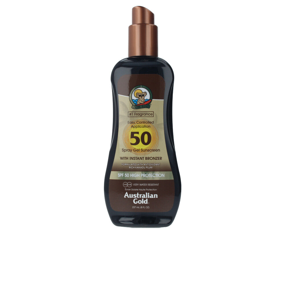 SPF 50 Gel Sunscreen with Instant Bronzer