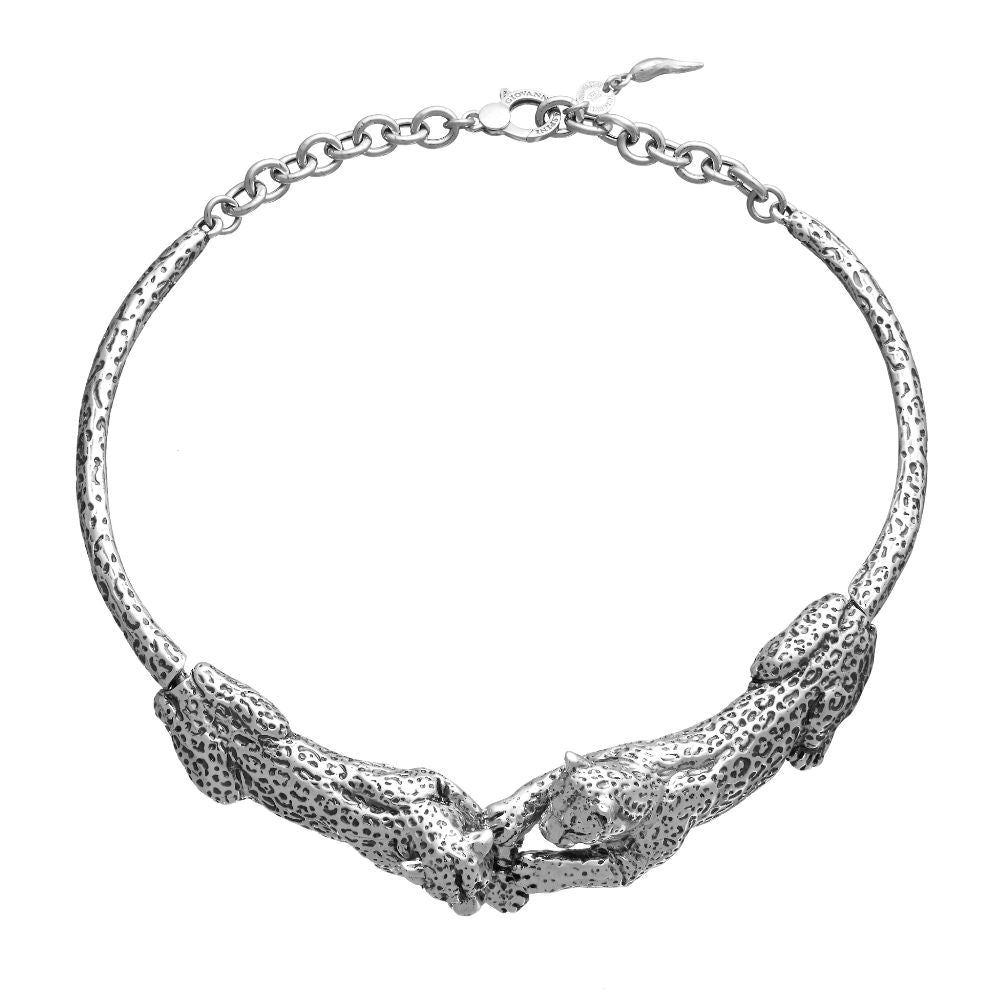 Bold Silver Chain with Sculpted Links