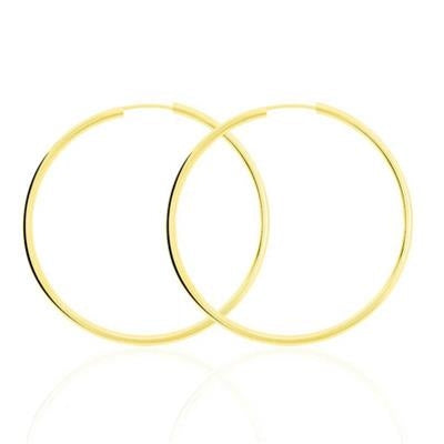 Timeless Radiance Hoop Earrings in Yellow Gold