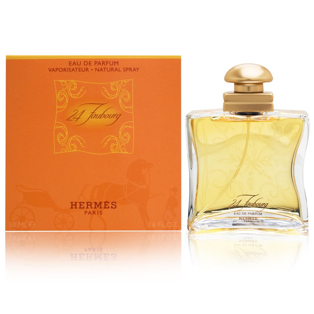 50 ml clear perfume bottle with white floral fragrance, elegant rectangular silhouette