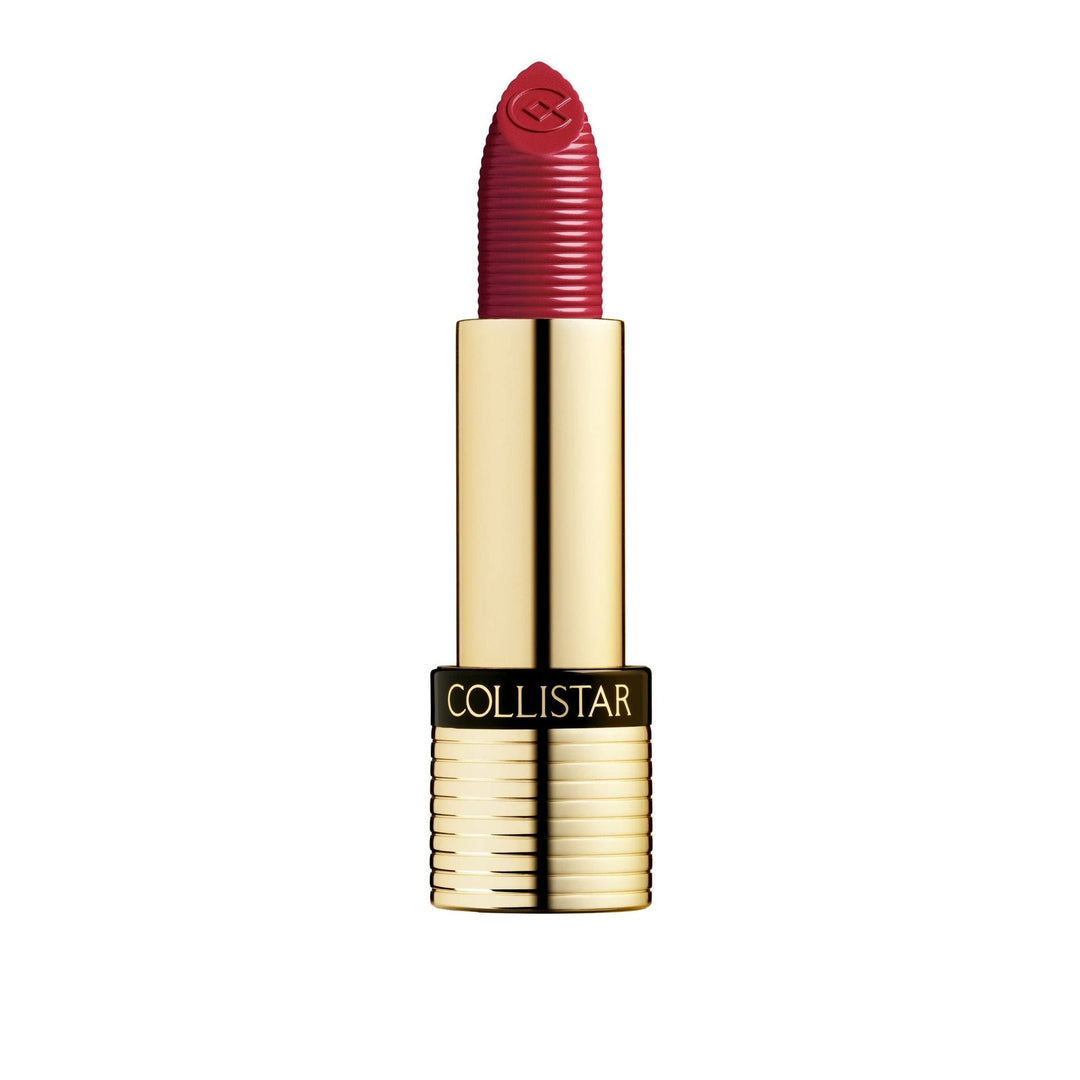 3.5 ml metallic grenade lipstick in creamy bullet, warm red with shimmer