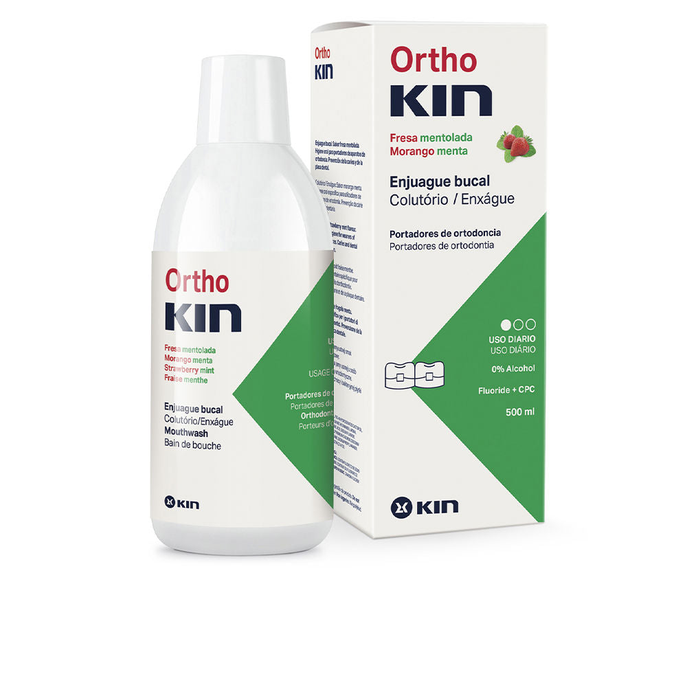 500 ml mint‑berry orthodontic fluoride mouthwash bottle, Unisex oral care