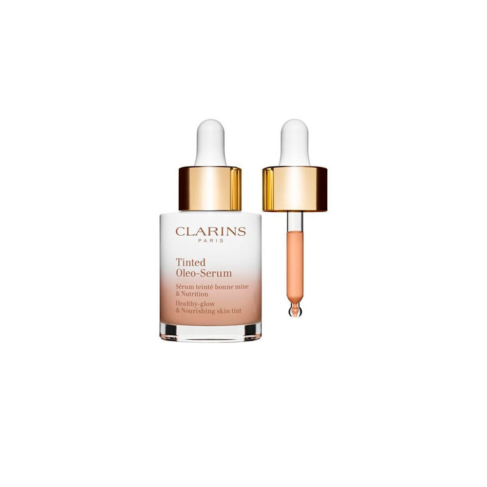 30 ml tinted oil‑serum bottle with light beige tint, Unisex skin tint