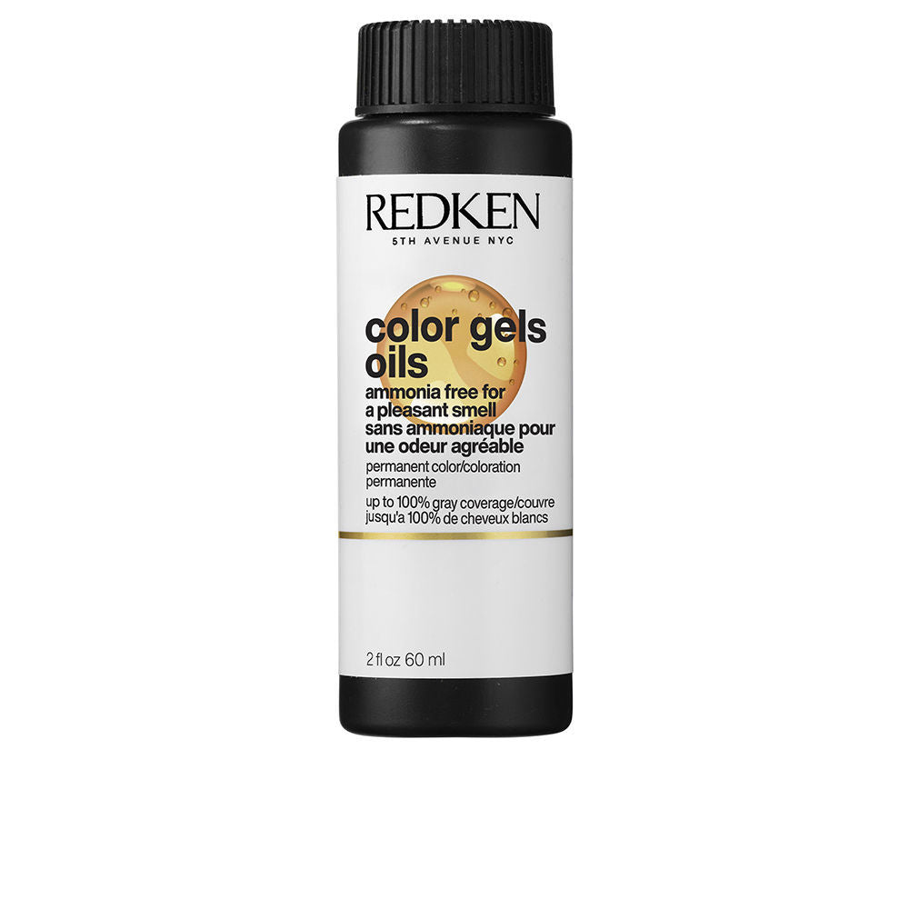 60 ml bottle of ammonia-free gel-oil permanent hair colour, apricot oil formula