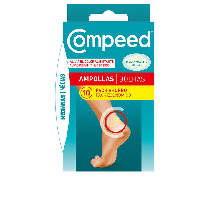 Blister plasters blister pack, medium hydrocolloid, 10 pieces, Unisex