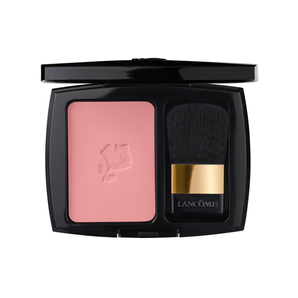 Compact pan of rose-toned powder blush, satin finish, 5.1 g