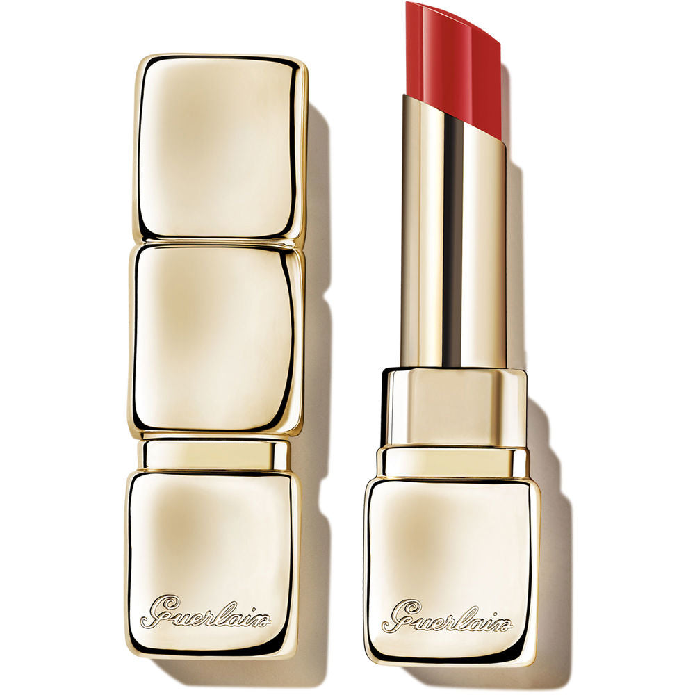 Sheer petal-red lip balm stick, 3.2 g, glossy finish