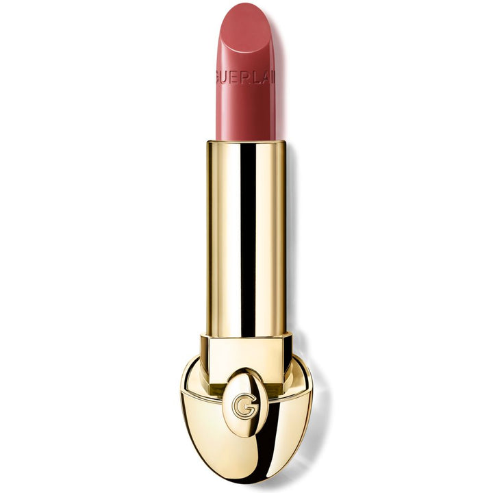 Refillable satin lipstick bullet, 3.5 g, warm rose shade, elegant case