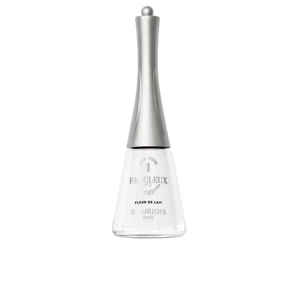 9 ml white jellygloss gel-effect nail polish bottle with wide brush, Unisex