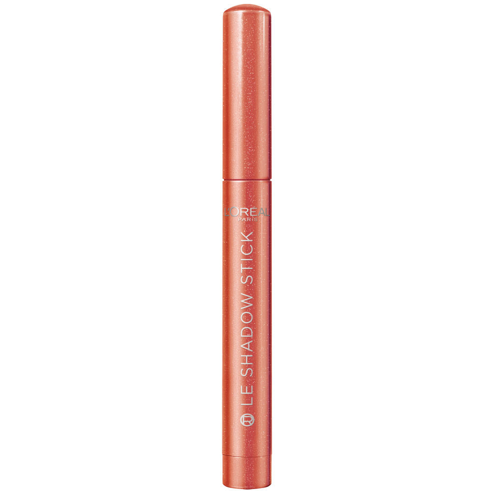 Twist-up cream-to-powder eye shadow stick in warm sepia tone, 1.4 g