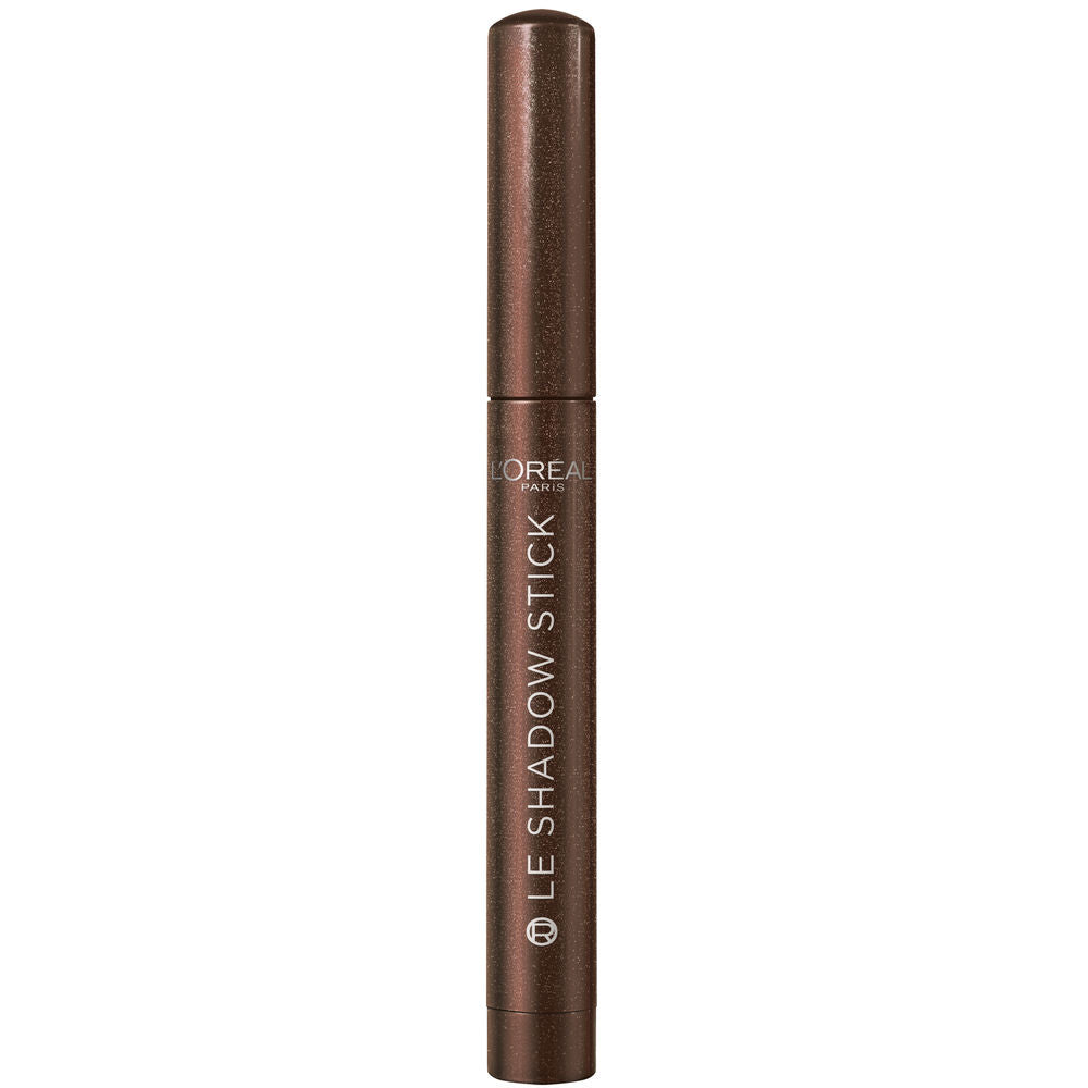 Slim brown cream-to-powder eye shadow stick, 1.4 g, twist-up format
