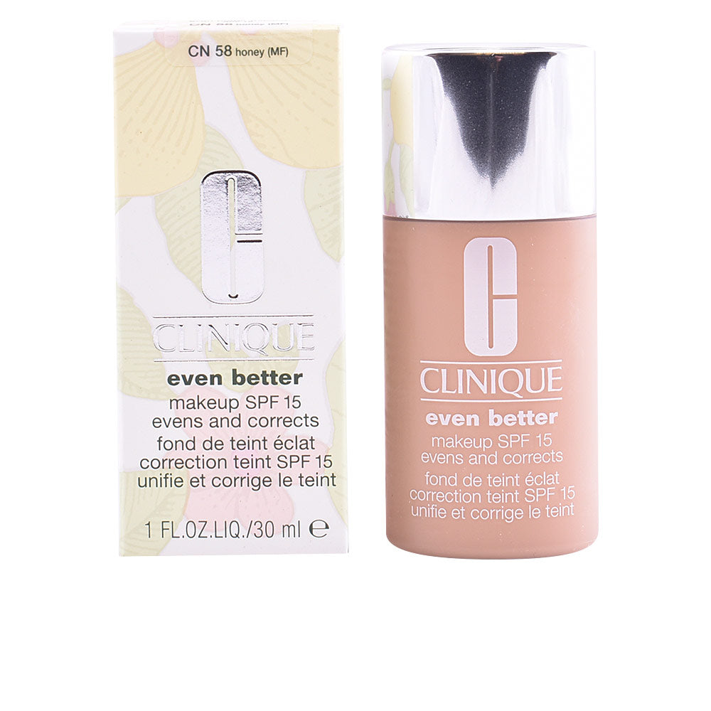 30 ml light-to-medium honey liquid foundation bottle, shade CN58-honey