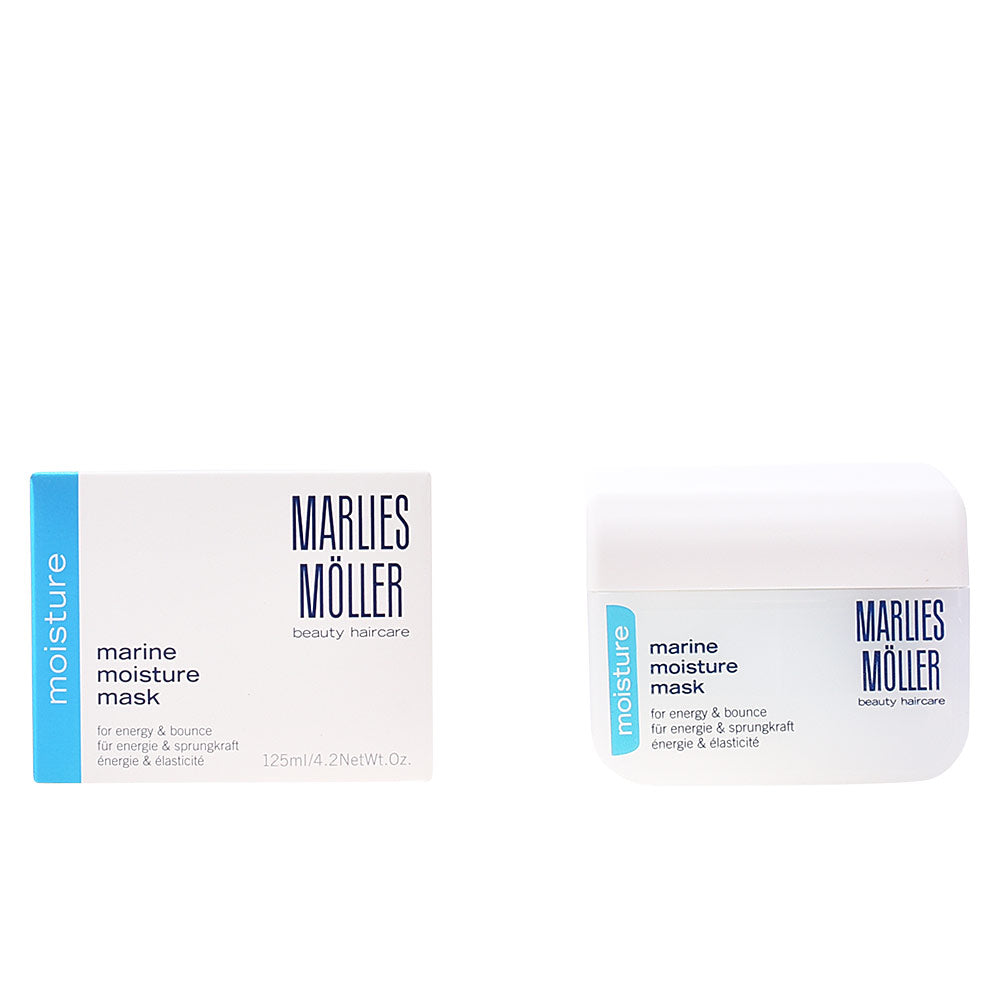 125 ml jar of Marine Moisture avocado hair mask for Unisex, blue-tinted cream