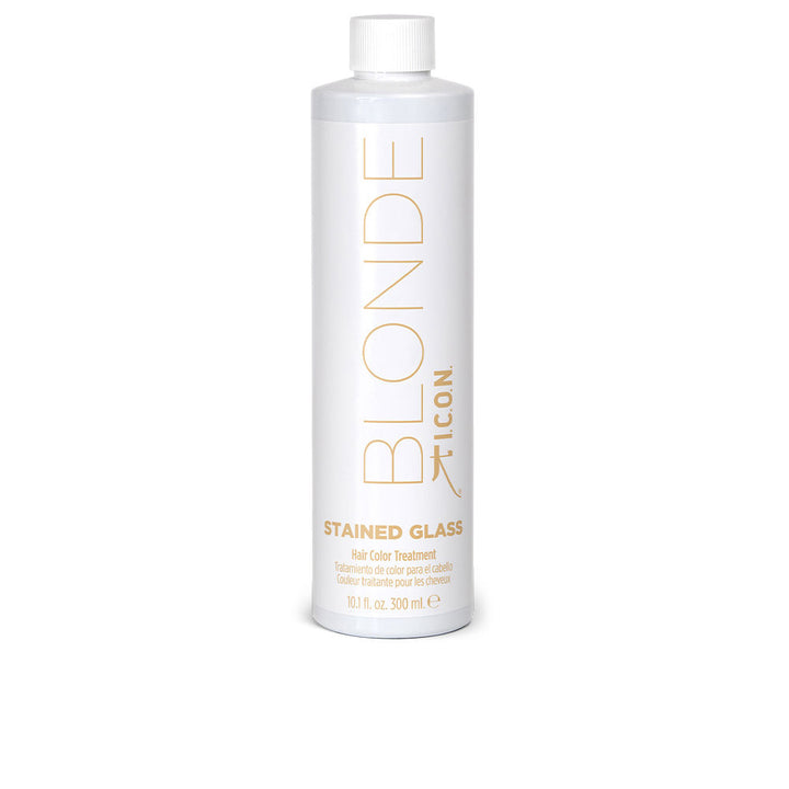 300 ml bottle of Beachy Blonde Stained Glass semi-permanent hair tint, Unisex