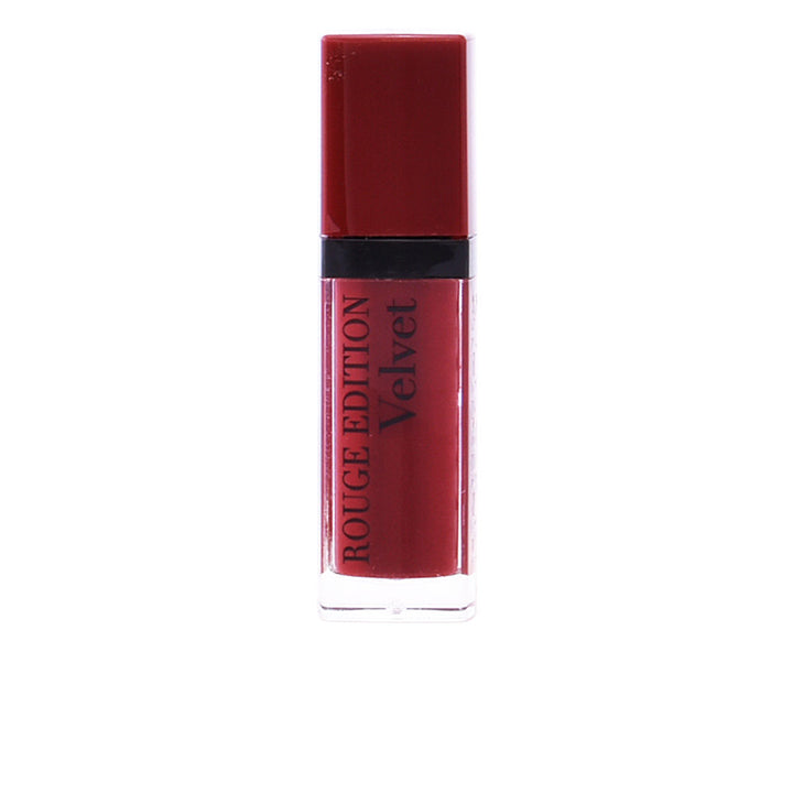 Satin-tube liquid matte lipstick, deep red shade 08 Grand Cru
