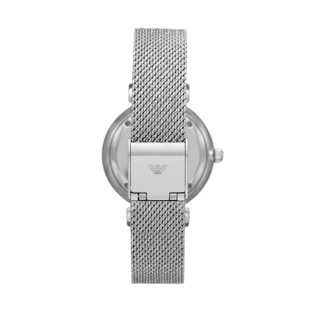 Emporio Armani Silver Mesh Analog Watch