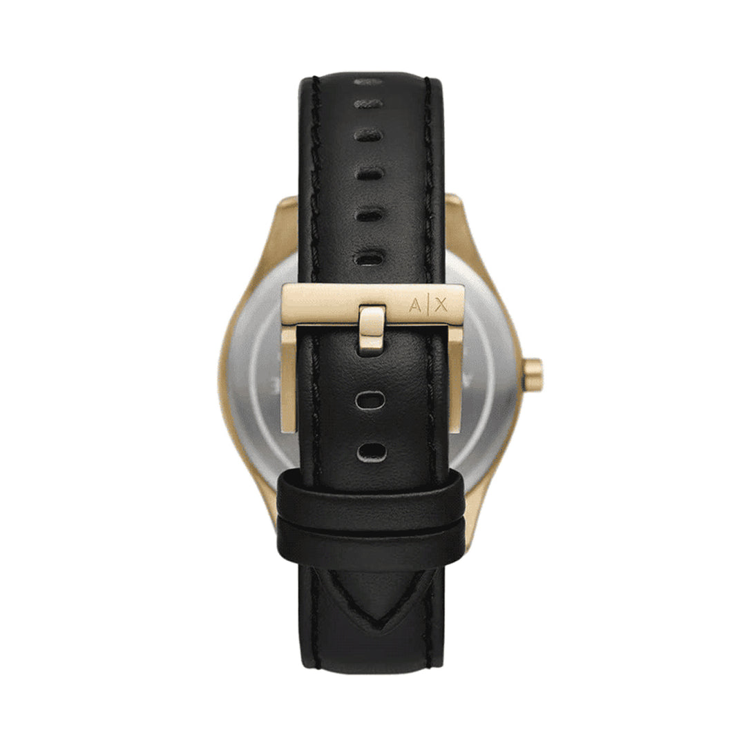 Armani Exchange Black & Gold Chronograph Watch