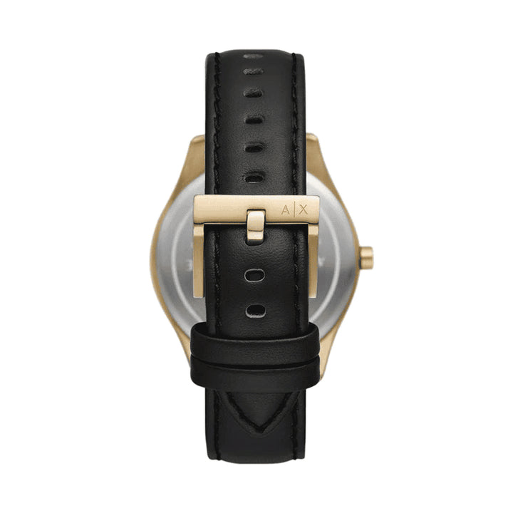 Armani Exchange Black & Gold Chronograph Watch
