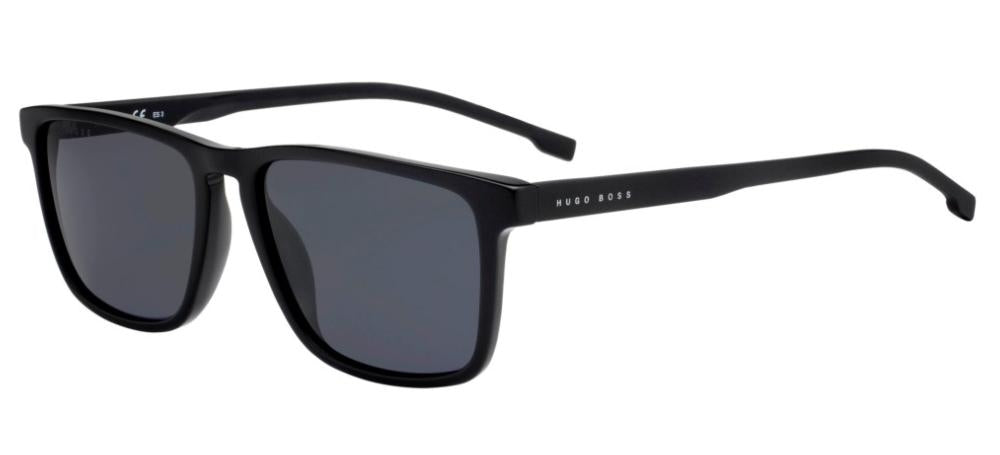 Timeless Black Acetate Sunglasses with Dark Gray Lenses