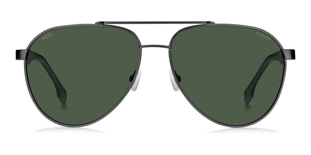 Timeless Gunmetal Aviator with Dark Green Lenses