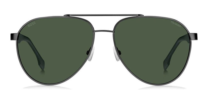 Timeless Gunmetal Aviator with Dark Green Lenses
