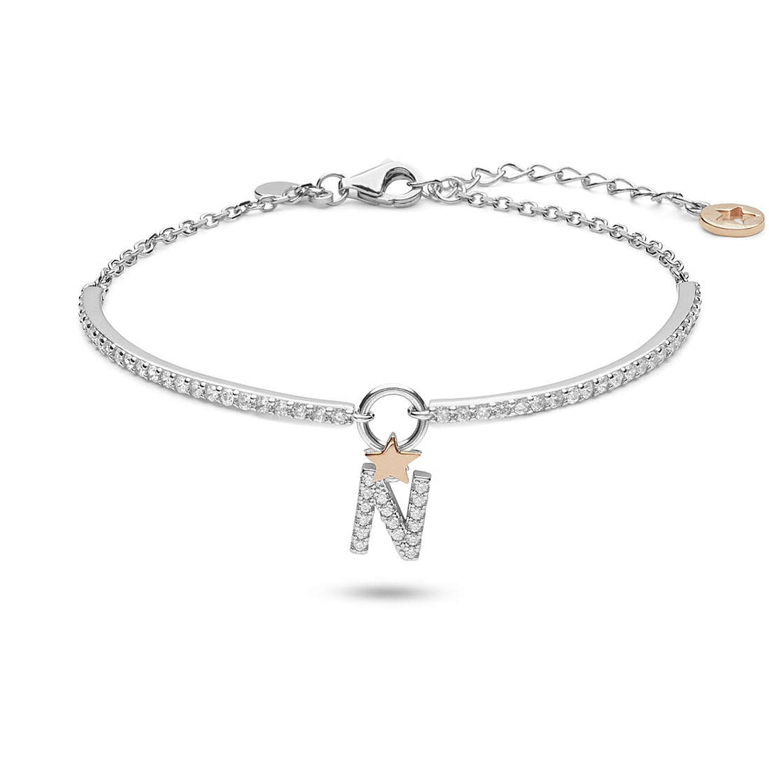 Celestial Harmony Silver and Rose Gold Bracelet