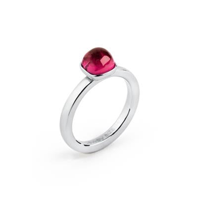 Crimson Elegance Gemstone Ring