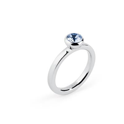 Celeste Blue Solitaire Ring