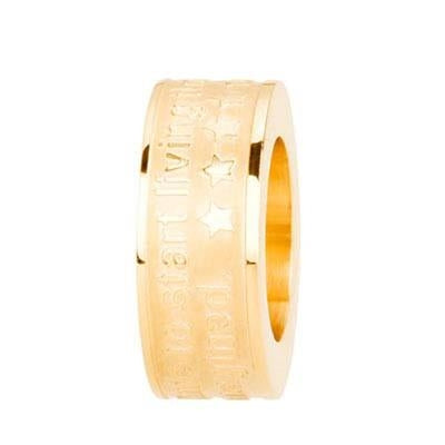 Bold Elegance Gold Band with Signature Detailing