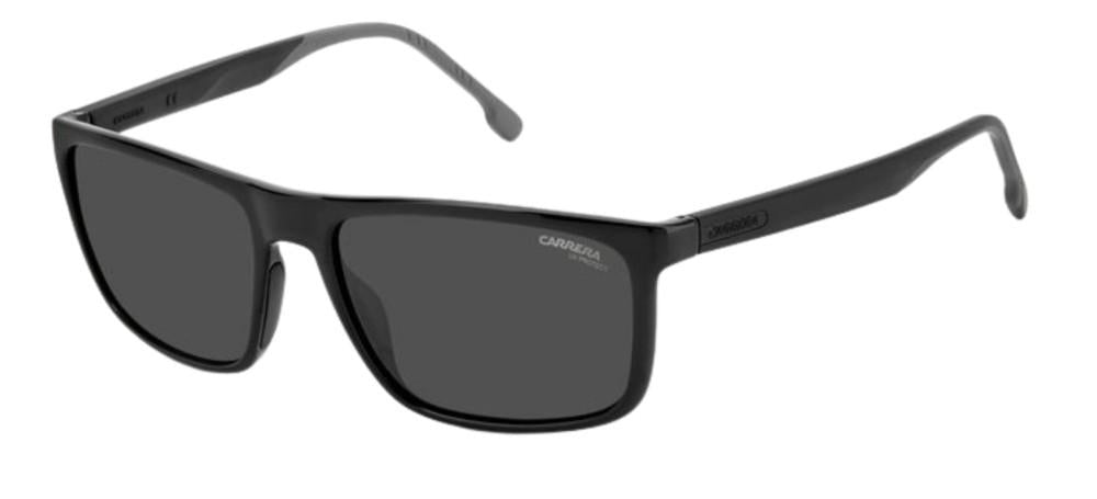 Sleek Rectangular Black Frame Sunglasses